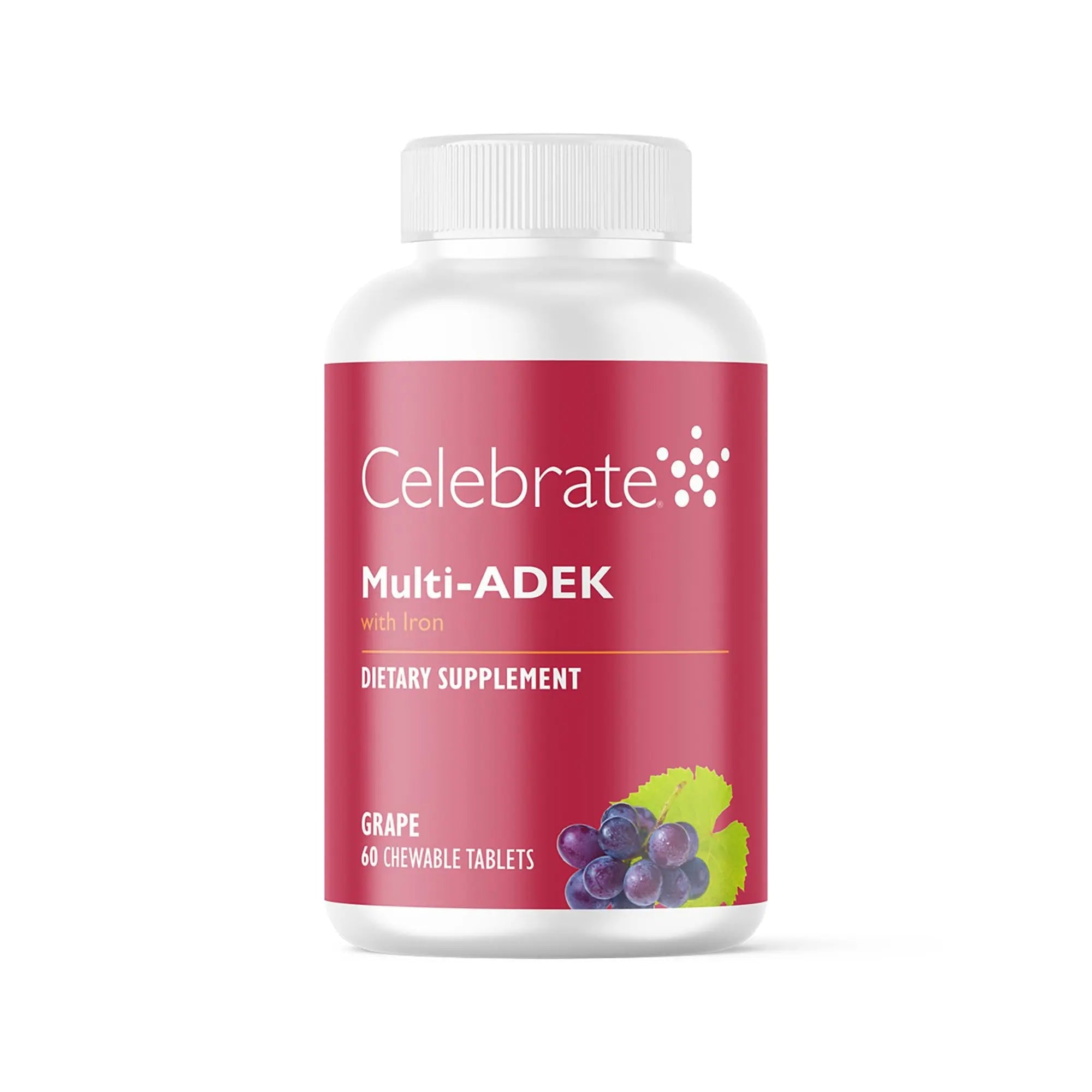 Celebrate Vitamins Multi ADEK Chewables, 60mg Iron - Daily Bariatric Multivitamin, Vitamins A, D, E, K & B12 for Duodenal Switch Surgery Patients Celebrate Bariatric SupplementsAu supplements