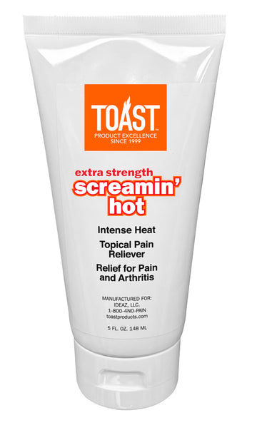 Toast Extra Strength Screamin Hot Intense Heat Topical Pain Relief Cream for Muscles and Joints - 5 Ounces ToastAu supplements