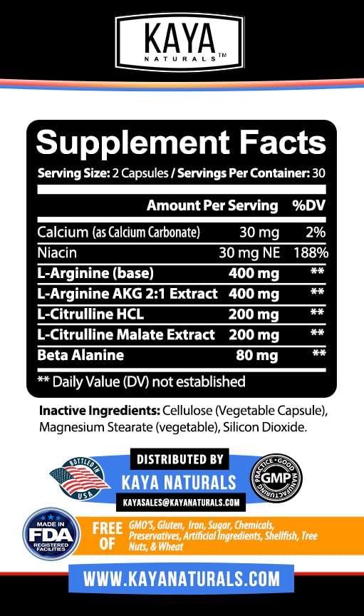 Kaya Naturals - Nitric Blast Potent All-Natural Herbal Supplement for Maximum Health Benefits Kaya NaturalsAu supplements