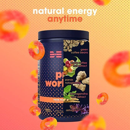 BEAM Pre-Workout Powder | Vegan Energy Booster Powdered Drink with All-Natural BEAMUS supplements