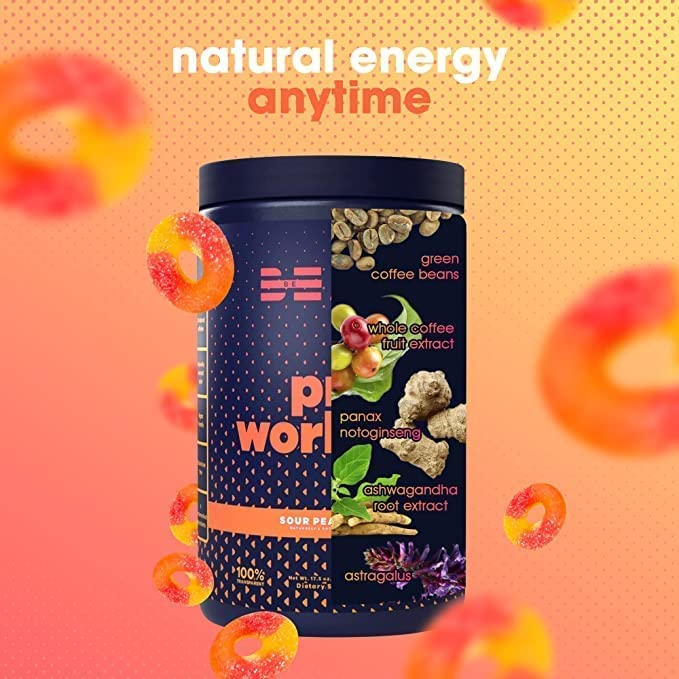 BEAM Pre-Workout Powder | Vegan Energy Booster Powdered Drink with All-Natural BEAMAu supplements