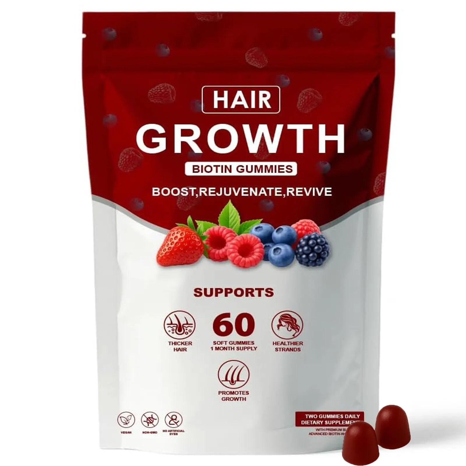 Neonomicon Lumin Hair Growth Gummies – with Biotin, Vitamin C & E, Rosemary, Saw Palmetto – Supports Healthy Hair Growth & Strength NeonomiconAu supplements