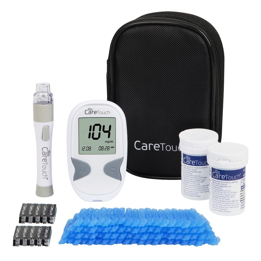 Care Touch Blood Glucose Meter Kit - Diabetes Testing Kit with Glucometer Care TouchAu supplements