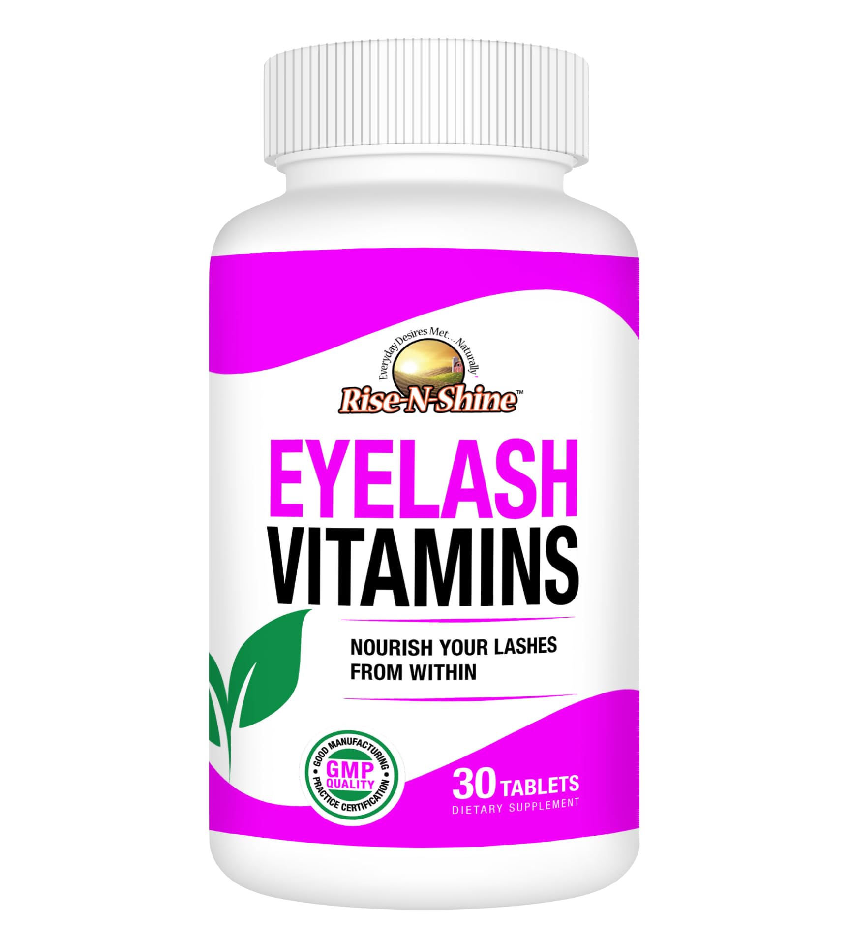 Rise-N-Shine Eyelash Growth Vitamins, Premium Lash Strengthening Supplement with Collagen, Keratin 30 Day Supply Rise-N-ShineAu supplements
