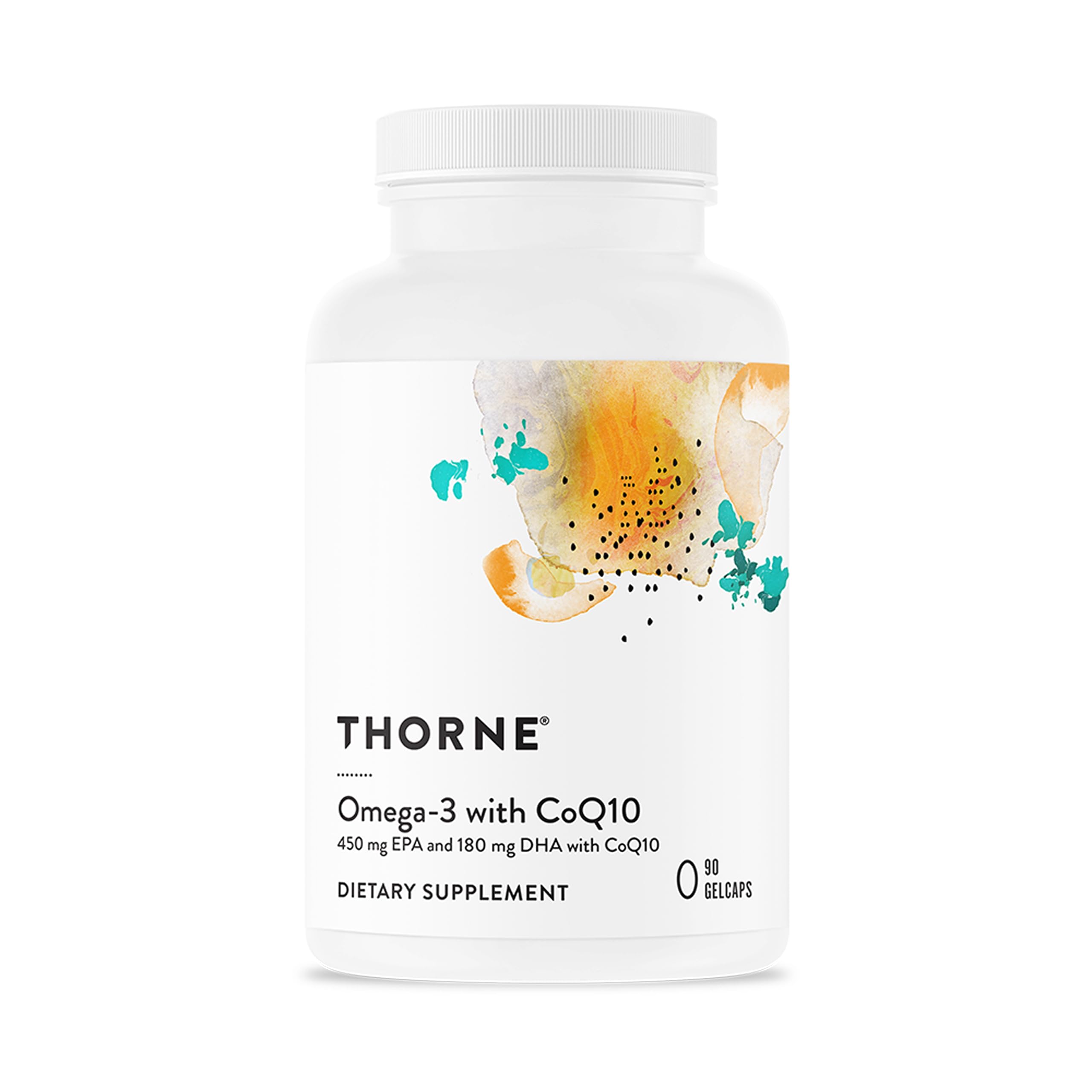 THORNE - Omega-3 with CoQ10 - Omega-3 Fatty Acids Supplement with CoQ10 - EPA and DHA - 90 Gelcaps THORNEAu supplements