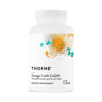 THORNE - Omega-3 with CoQ10 - Omega-3 Fatty Acids Supplement with CoQ10 - EPA and DHA - 90 Gelcaps THORNEAu supplements