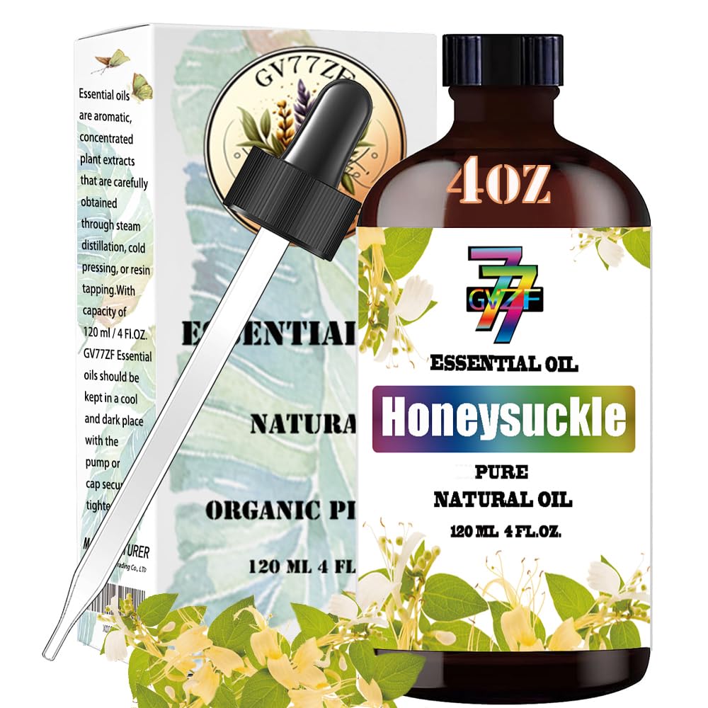 Honeysuckle Essential Oil 4 Fl Oz 120Ml - Honeysuckle Oil for Diffuser,Cleaning,Massage,Yoga GV77ZFAu supplements