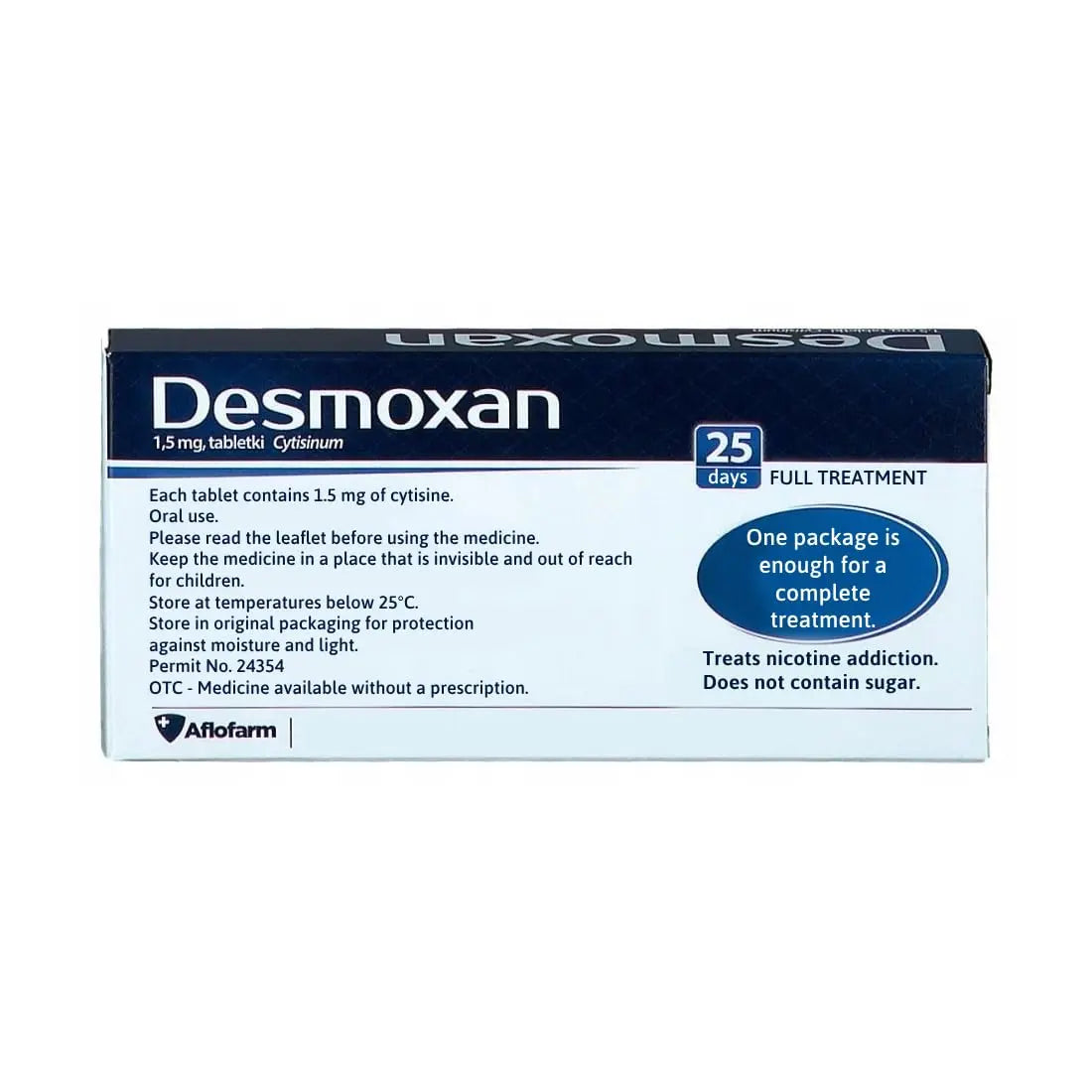 Aflofarm Desmoxan 1,5mg 100 Pills Tablets. Made in Poland. Polish Distribution,Polish Language. Aflofarmnz supplements