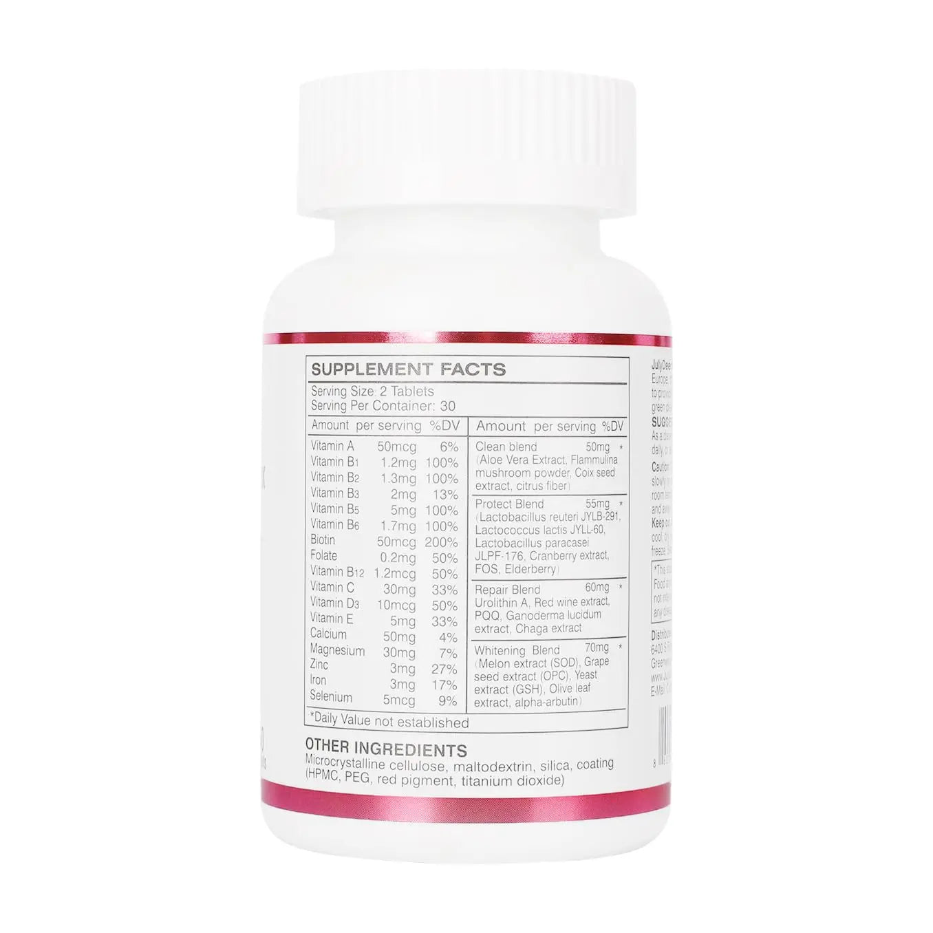 JulyDeer One Daily Tablet Multivitamin for Women - Complete Multimineral with Vitamin A, C, D, E and B-Complex, Zinc & More for Women's Immunity JulyDeerAu supplements