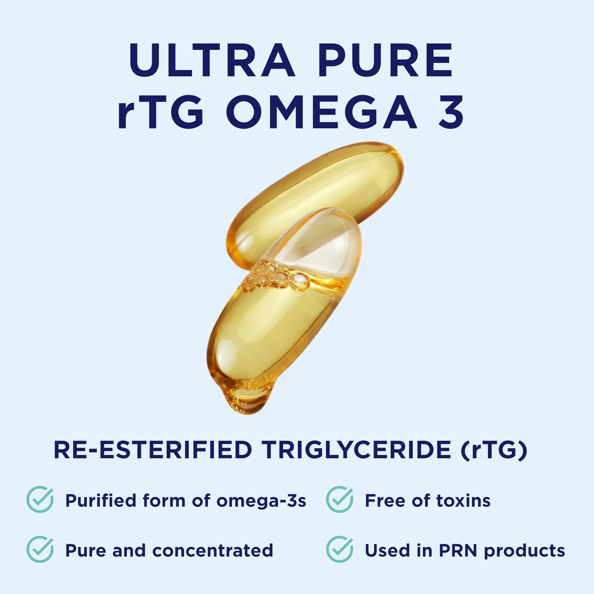 De3 Dry Eye Ultra Pure rTG Omega 3 – Support for Dry Eyes - 2400mg EPA & DHA – New & Improved-Burpless-3 per Day Serving, 3-Month Supply PRN Physician Recommended NutriceuticalsAu supplements