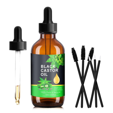 PAVAROP Jamaican Black Castor Oil, Organic Black Castor Oil Cold Pressed in Glass Bottle PAVAROPUS supplements
