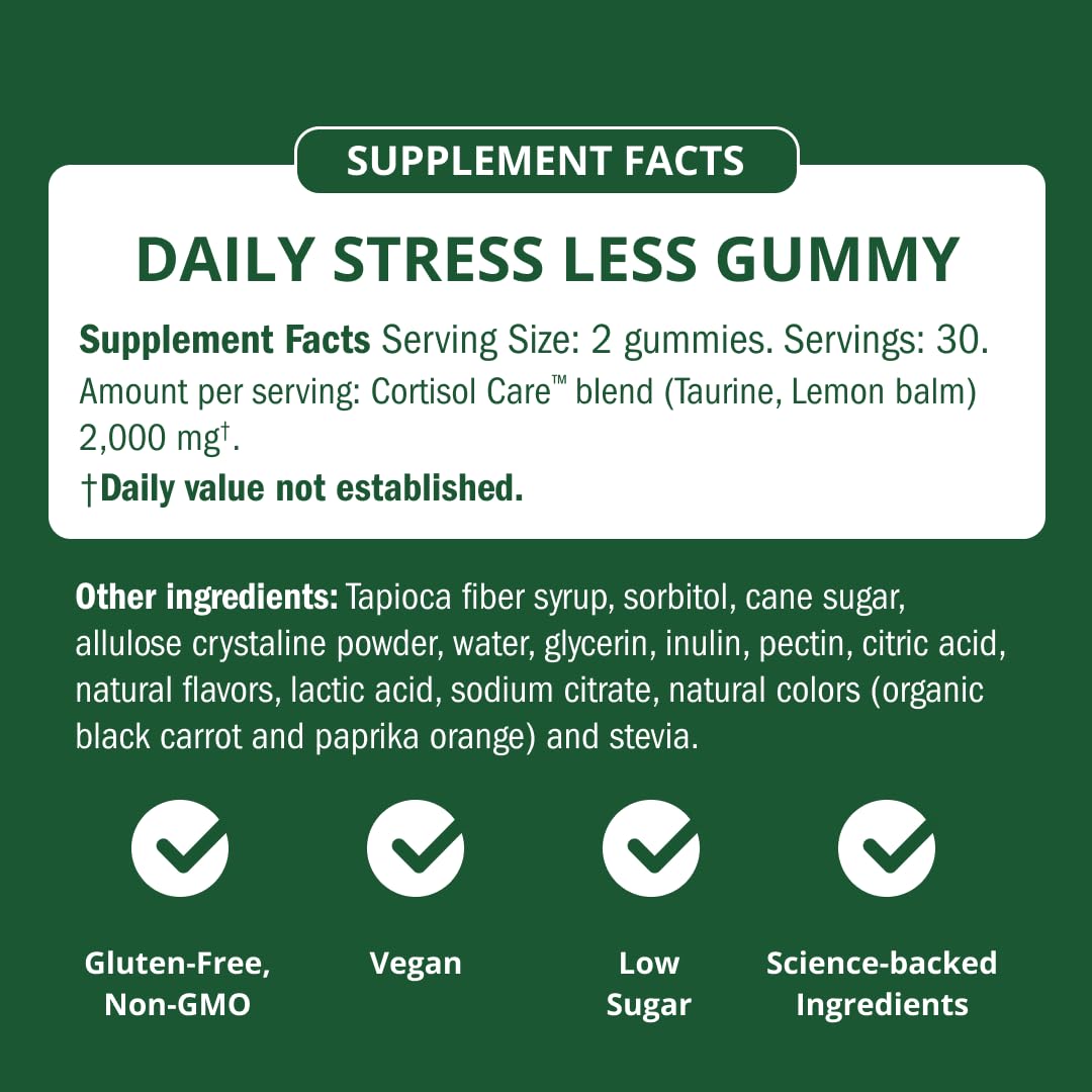 Semaine Stress Less Gummy with Cortisol Care™ 60 Count – Daily Support for Stress, Mood & Sleep SemaineAu supplements