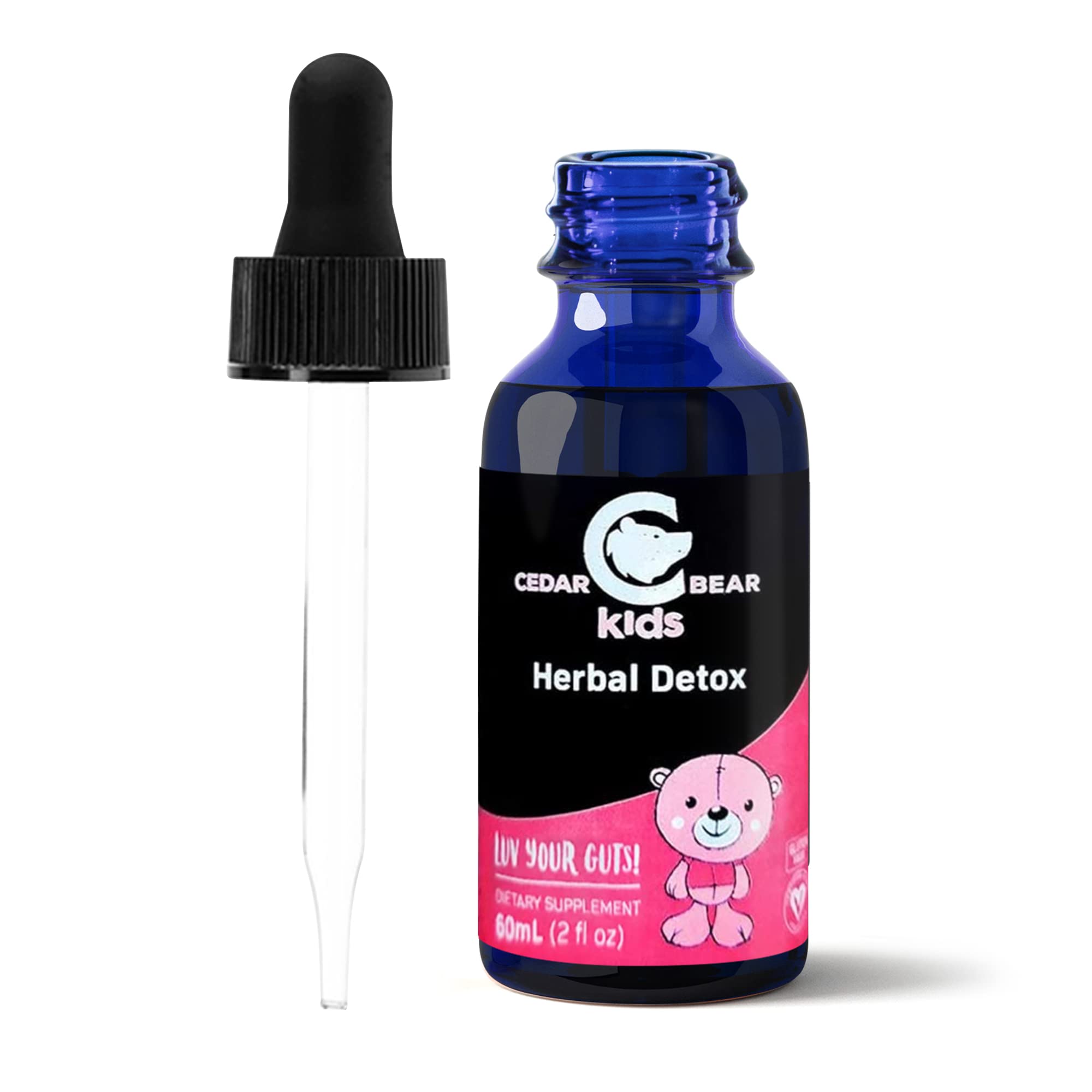 Cedar Bear - Intestinal Cleanse for Kids, Liquid Herbal Supplement for Detox Cleanse Cedar Bear NaturalesUS supplements