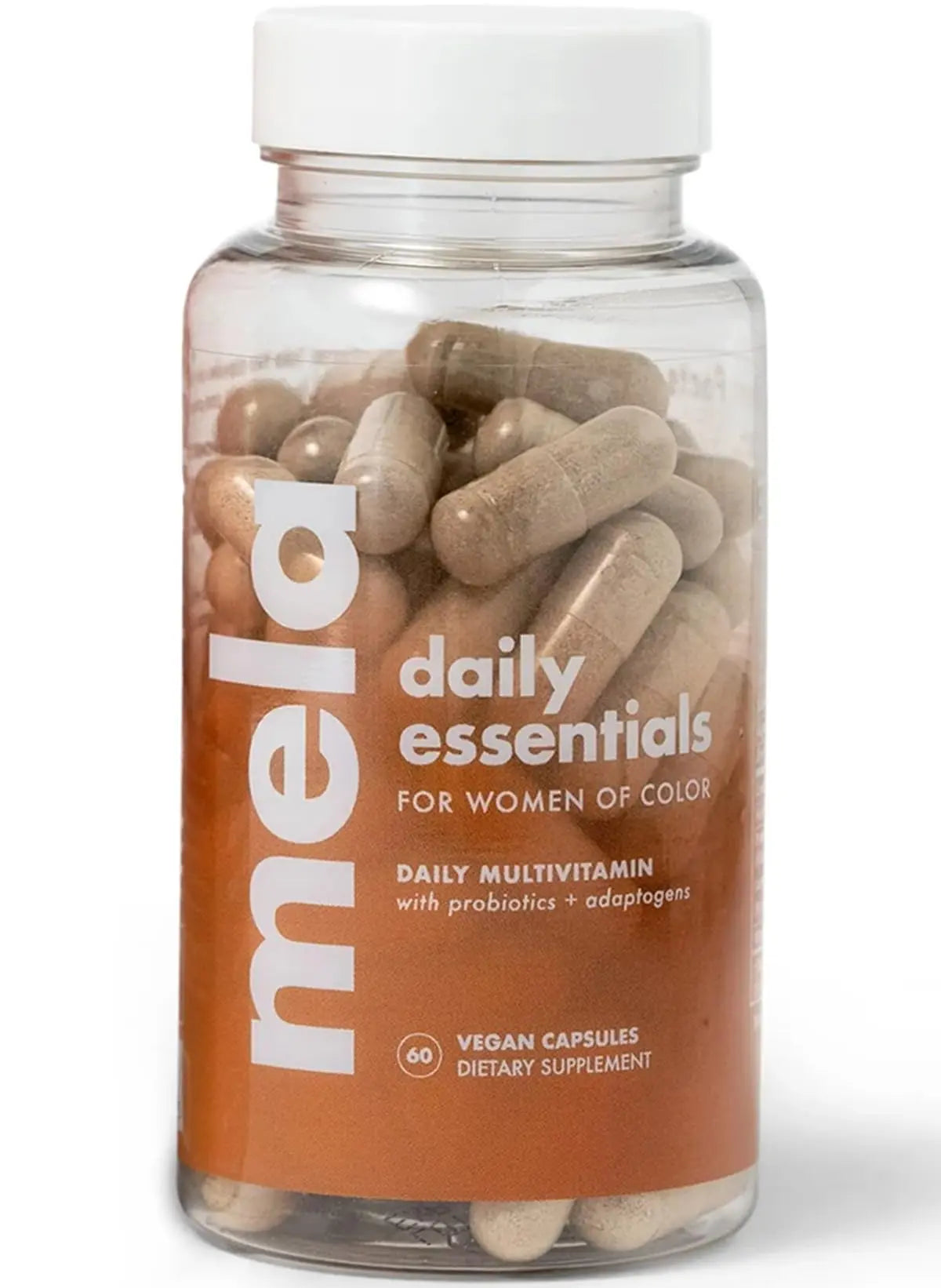 Mela Daily Essentials Multivitamin for Melanated Women - High-Dose Vitamin D3 and B12, Probiotics, Lion's Mane, Ceylon Cinnamon MelaAu supplements