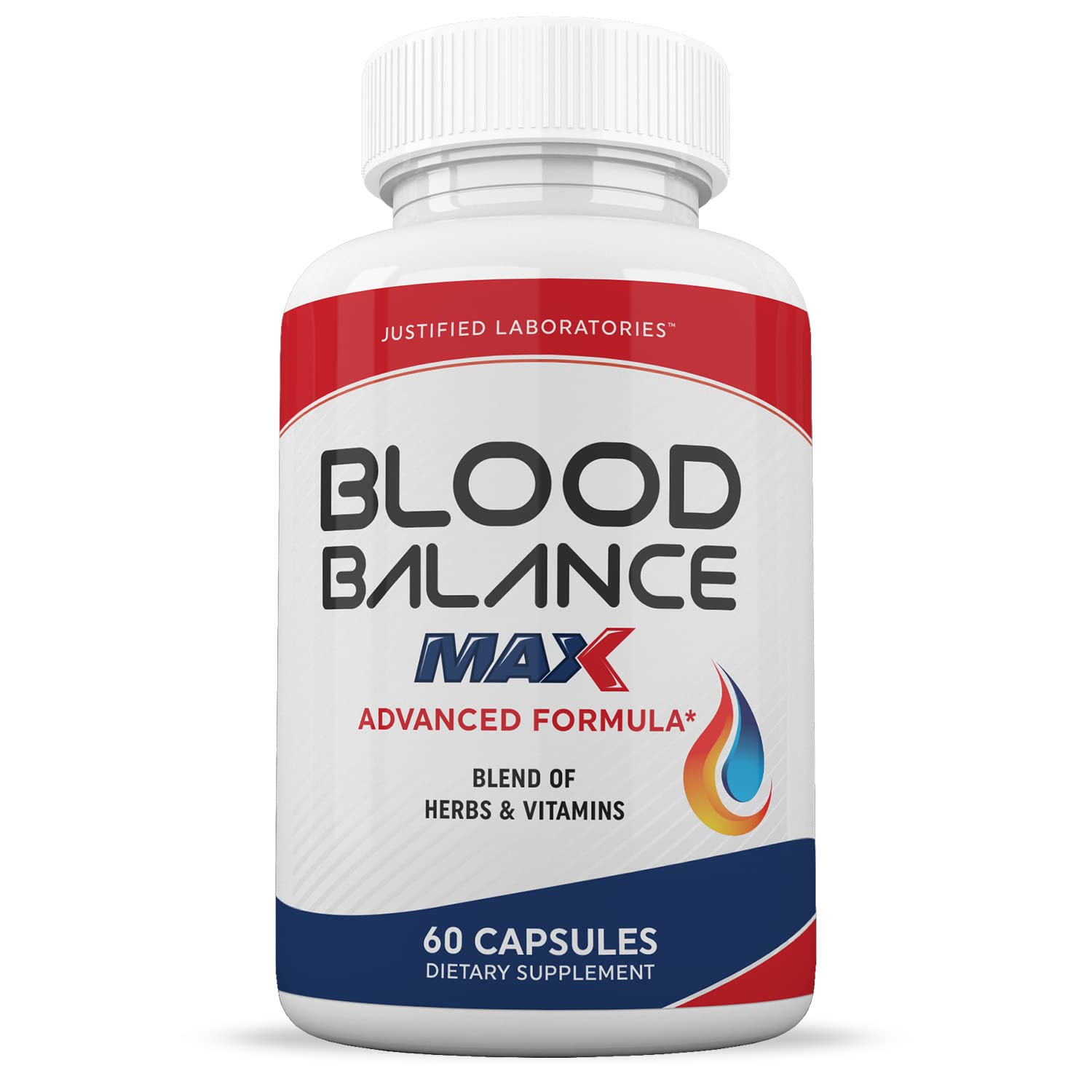 Justified Laboratories (2 Pack Blood Balance Max 1295MG Formula Supplement Pills Justified LaboratoriesUS supplements