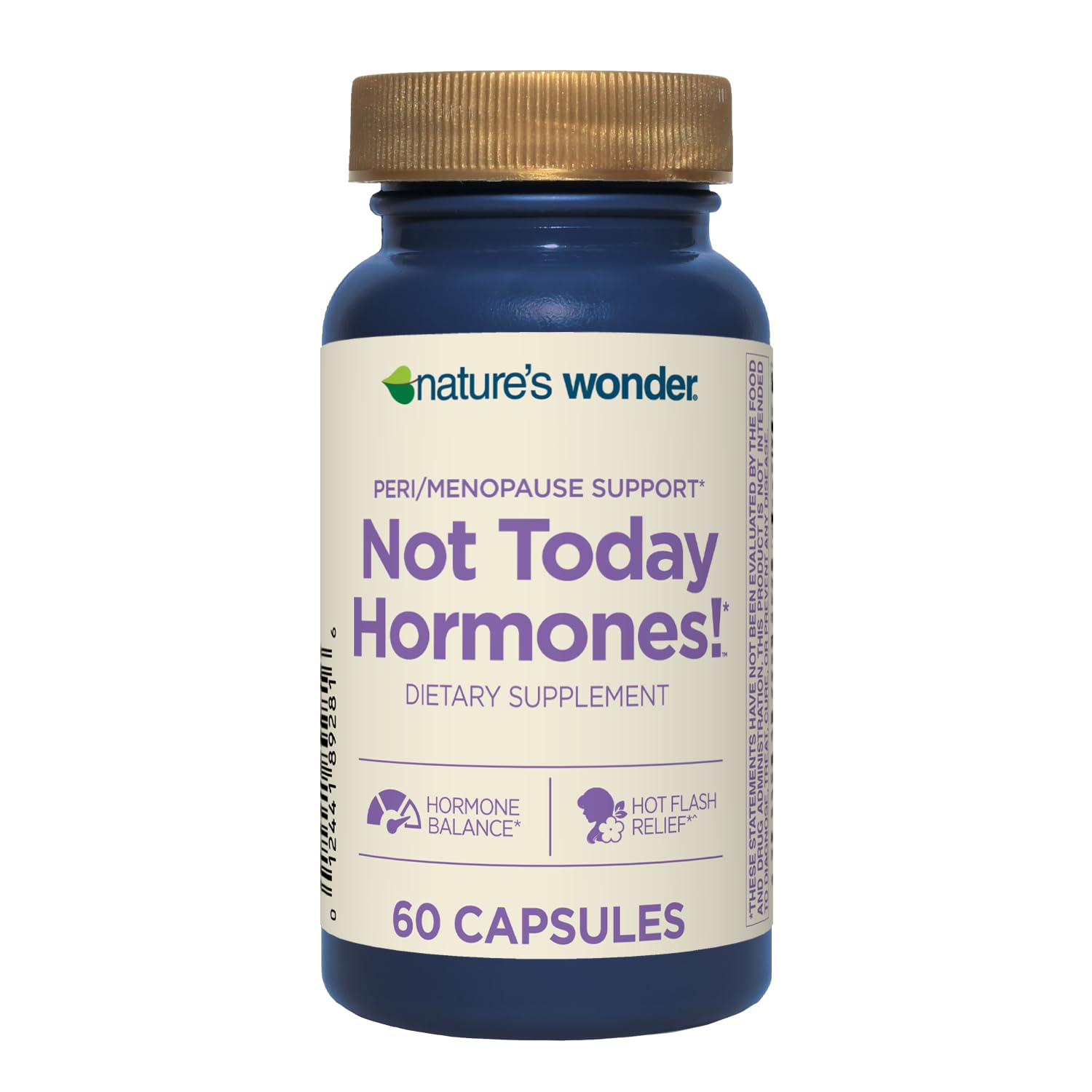 Nature's Wonder Not Today Hormones Perimenopause and Menopause Support Supplement for Women with Estro-G100, Supports Hot Flashes and Night Sweats 60 Vegetarian Capsules, 60 Day Supply Nature's WonderAu supplements