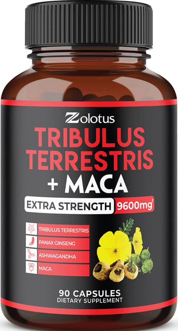 Zolotus Premium Tribulus Terrestris Capsules - 9600mg Per Serving - Combined ZolotusAu supplements