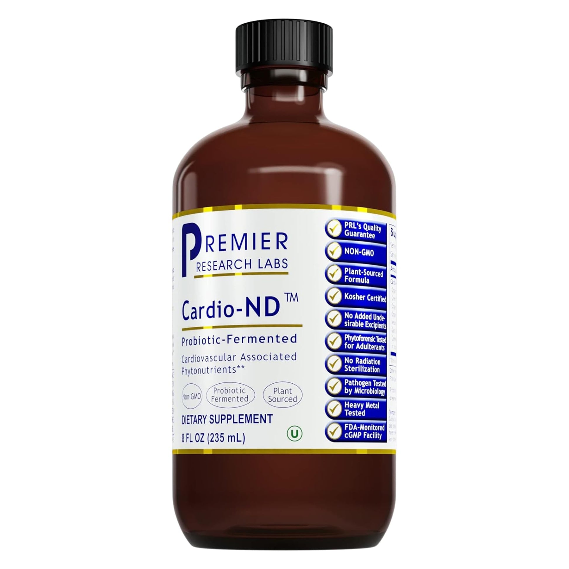 Premier Research Labs Fermented Cardio-ND - Cardio Heart Health, Cardio Support Liquid Fermented in Probiotics for Women, Men, Adults, Supports Heart Health with Hawthorne Berry - 8 fl oz Bottle Premier Research LabsAu supplements