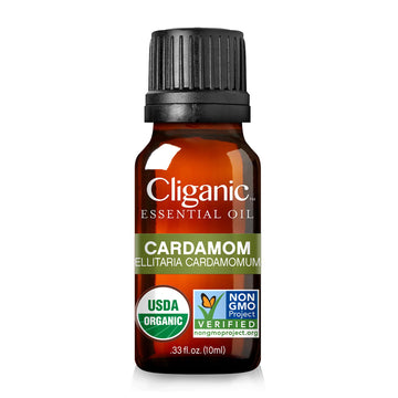 Cliganic Organic Cardamom Essential Oil - 100% Pure Natural for Aromatherapy Diffuser CliganicAu supplements