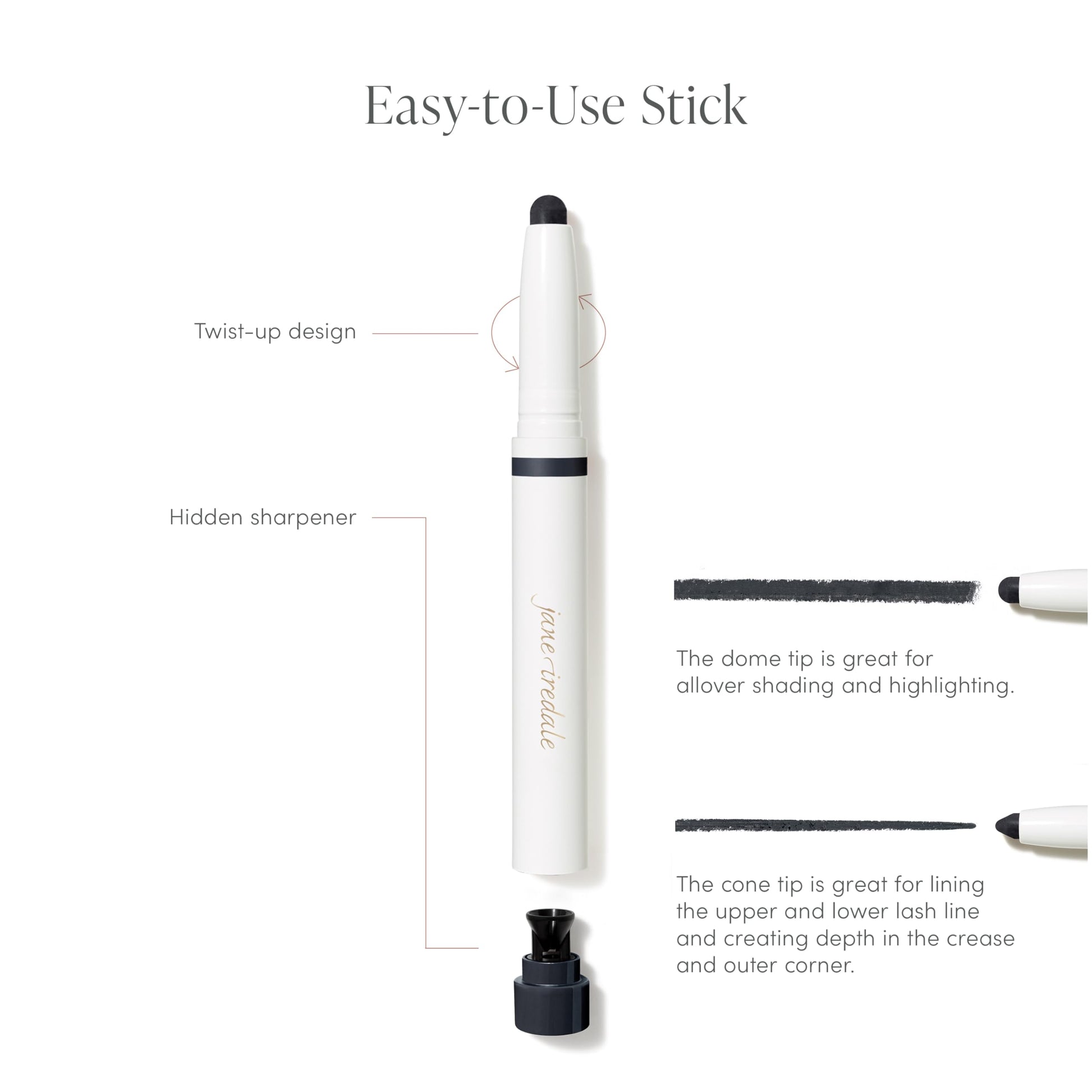 jane iredale ColorLuxe Eye Shadow Stick, Multi-Use Cream to Powder Formula with Sharpener, Highly Pigmented, Buildable, Long-Wear, Vegan, Cruelty-Free, Rosé jane iredaleAu supplements