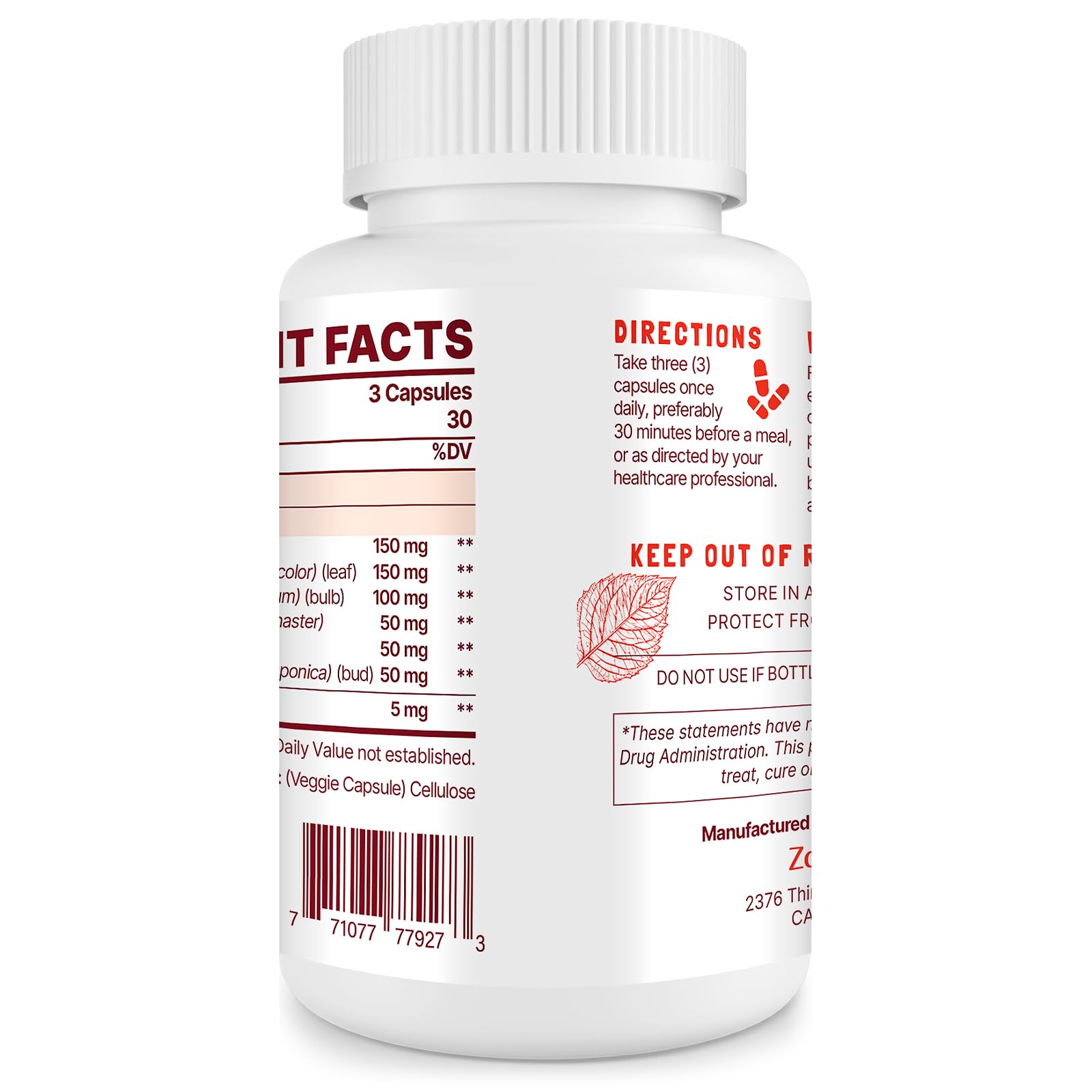 Zdoroviye Nitric Oxide Supplement for Men, 90 Capsules (2 Pack) ZdoroviyeAu supplements