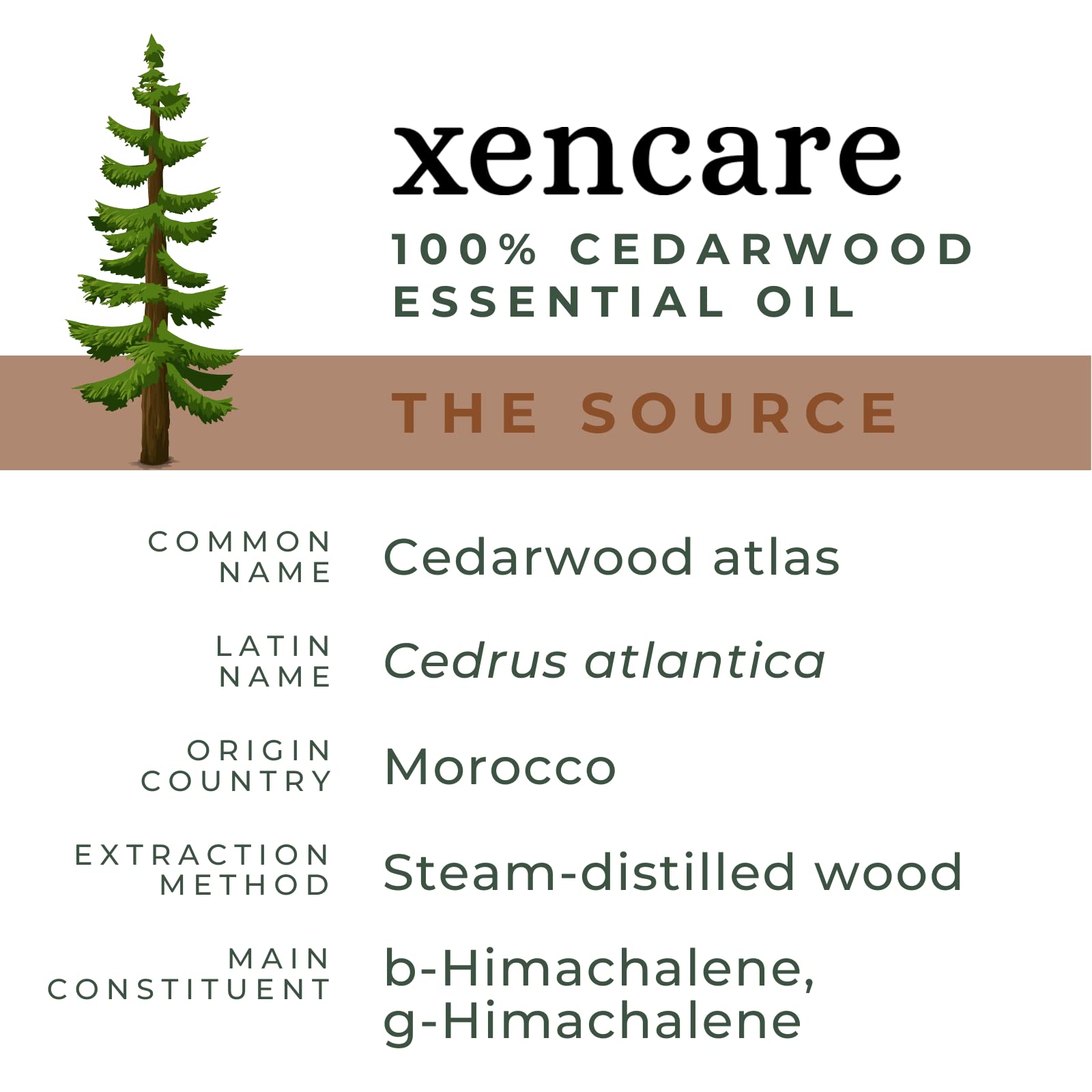 xencare Cedarwood USDA Organic Essential Oil | 100% Pure Natural Undiluted XenCareAu supplements