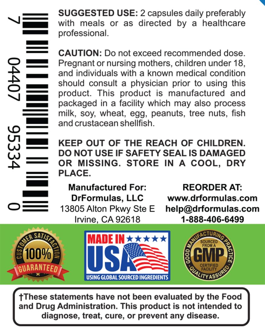 DrFormulas Mood Boost Probiotics for Stress and Calm, Methylfolate for Kids, Women, Men | Nexabiotic Supplement with Bifidobacterium and B-12, 60 Count DrFormulasAu supplements