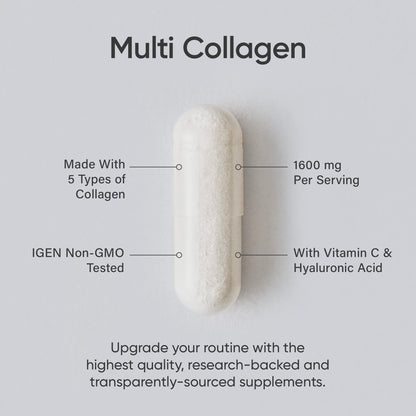 Sports Research Multi Collagen Pills (Type I, II, III, V, X) Hydrolyzed Collagen Peptides Sports ResearchUS supplements