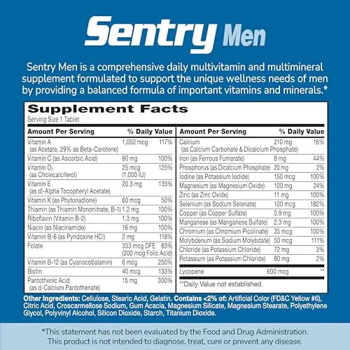 21st Century Sentry Men Multivitamin, 120 Count 21st CenturyAu supplements