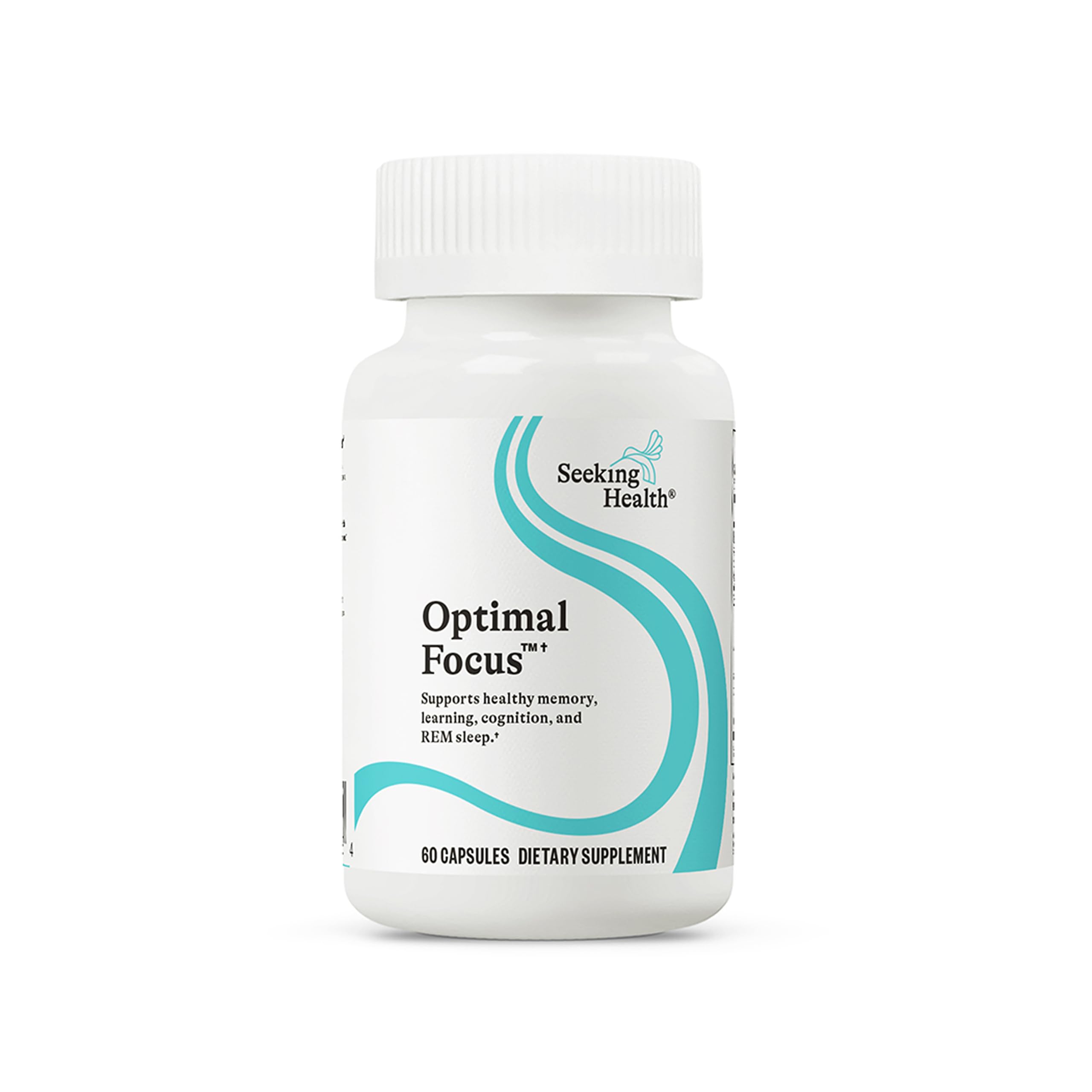 Seeking Health Optimal Focus, Stimulant-Free and Caffeine-Free Nootropic Support for Memory and Focus, with Choline, DHA from Algae, American Ginseng, Vegan and Vegetarian (60 Capsules) Seeking HealthAu supplements