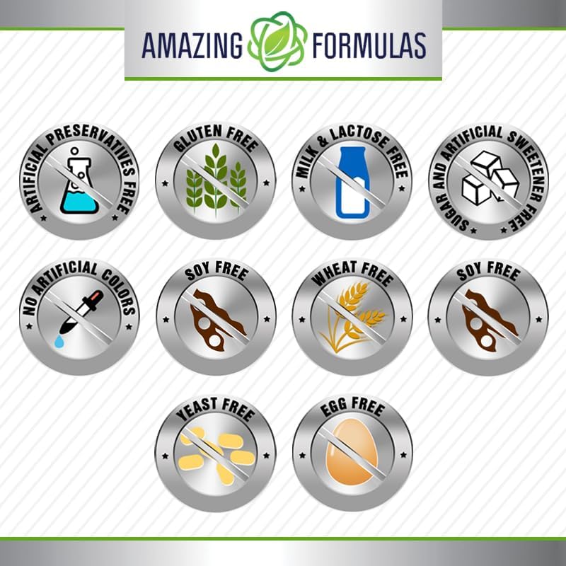 Amazing Formulas Men's One Multivitamin Supplement | Food Based | 150 Tablets | Perfect Blend of Vitamins, Minerals & Probiotics | Non-GMO | Gluten-Free | Made in USA Amazing NutritionAu supplements