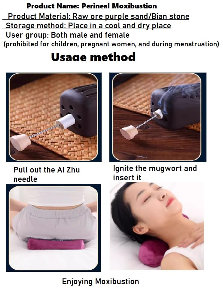 LANYANZI Purple moxibustion Pillow Cervical Vertebra Pillow moxibustion Waist moxibustion Box LANYANZIAu supplements