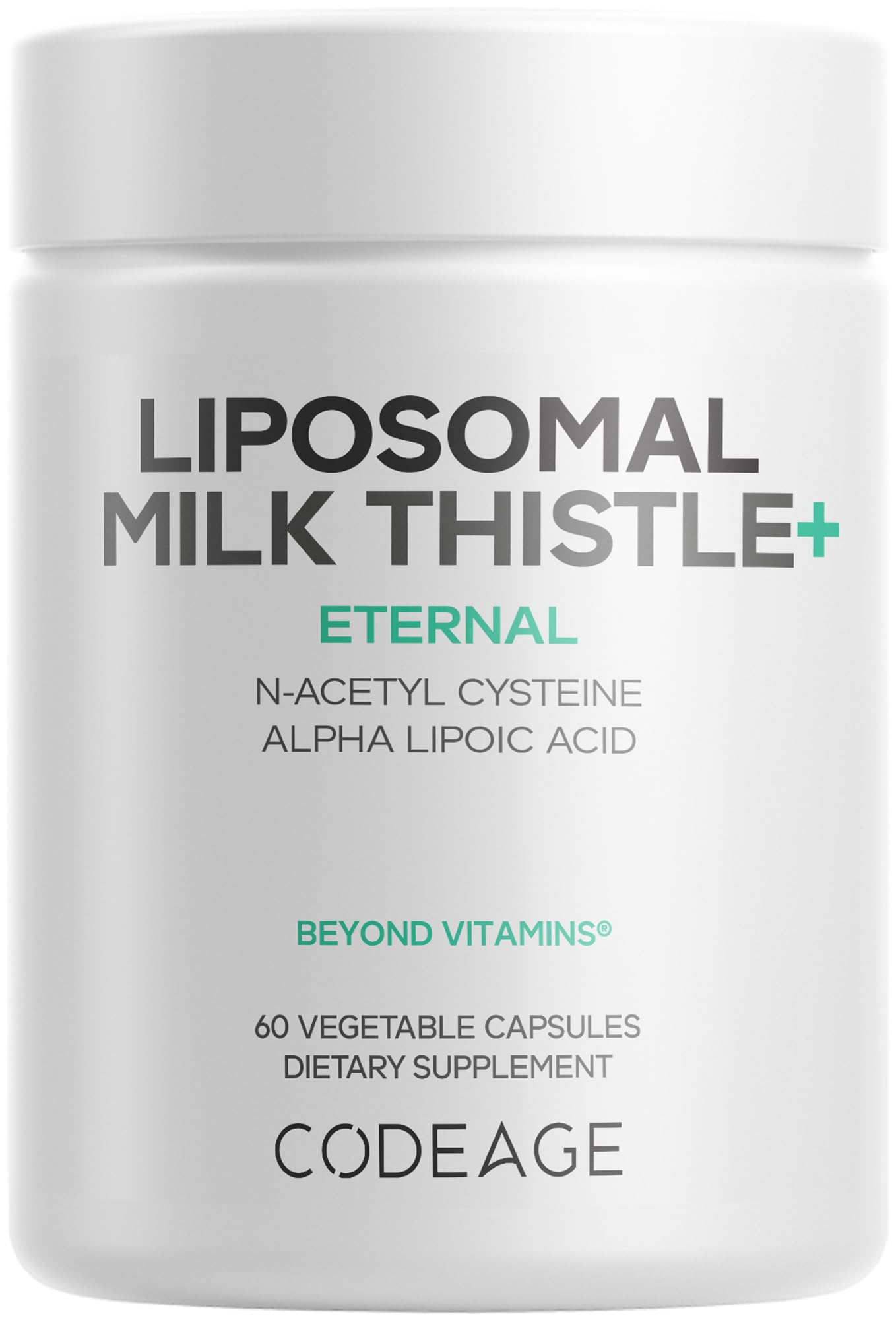 Codeage Liposomal Milk Thistle+ Supplement - Silymarin from Silybum Marianum, NAC, Artichoke Leaf, Dandelion Root, Alpha Lipoic Acid, BioPerine, Liposomal Delivery - Non-GMO - 60 Capsules CodeageAu supplements