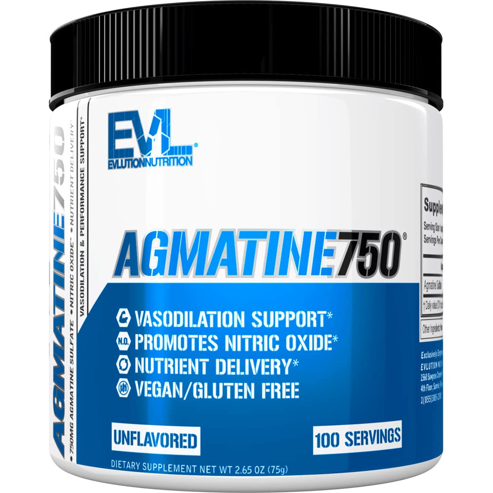 Evlution Agmatine Sulfate Nitric Oxide Powder Nutrition High Strength Agmatine Sulfate EvlutionAu supplements
