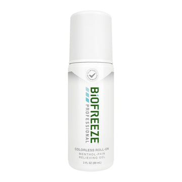 Biofreeze Professional Colorless Pain Relief Roll On, Knee & Simple Backache Relief, Arthritis Pain Reliever, Neck Pain Relief, Cooling Joint Pain Relief, Roll-On Menthol Gel 3 Fl Oz BiofreezeAu supplements