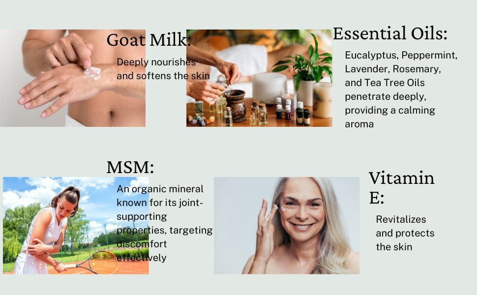 Grace Harbor MSM Cream – Variety 3 Pack – Daily Skin, Joint and Muscle Rub – Best Goat Milk Unscented Baby Lotion for Severly Dry Skin – Therapeutic Essential Oils and Fragrance Free – 4 oz Grace Harbor InternationalAu supplements