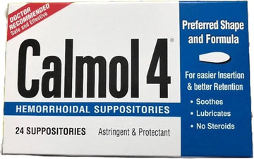 Calmol 4 Hemorrhoidal Suppositories with Soothing Natural Ingredients, 24 Count Calmol 4Au supplements