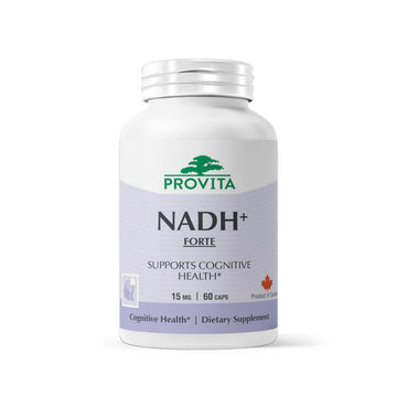 PROVITA NADH+ Forte | Cognitive Support Supplement with NADH, Coenzyme Q10 & Chlorophyll | Energy Support, Focus, Mental Clarity & Brain Health | Vegan Capsules | High Absorption Cellular Formula PROVITAAu supplements
