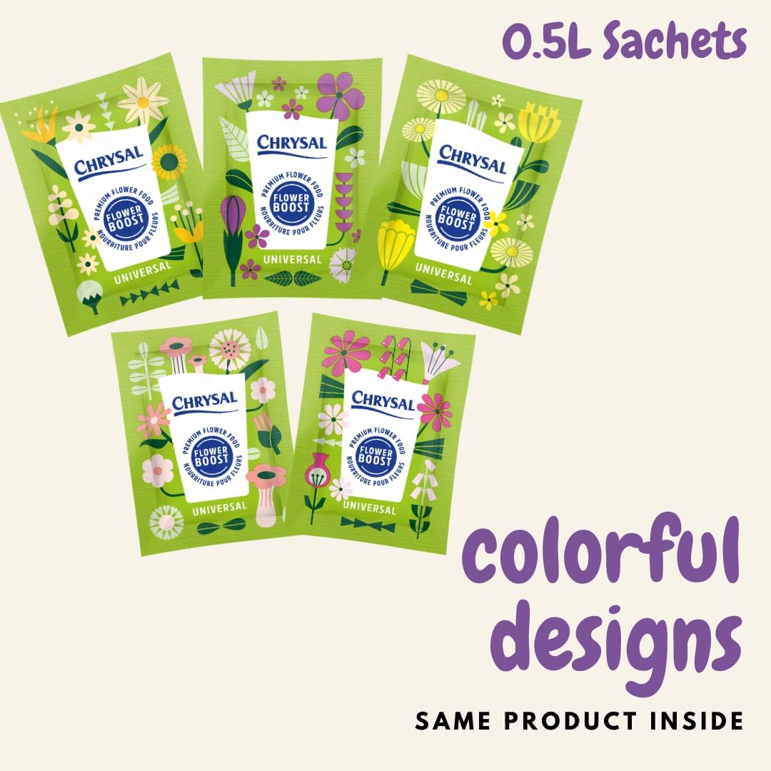 Chrysal Clear Flower Food Packets – Single Packet – Flower Arrangements & Bouquets – Floral Supplies ChrysalAu supplements