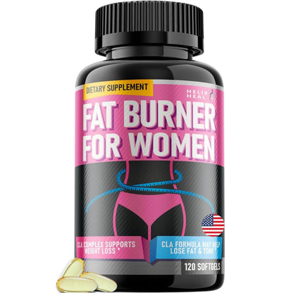 Helix Heal Belly Fat Burner for Women - Lose Stomach Fat w/Softgel Diet Pills Helix HealUS supplements
