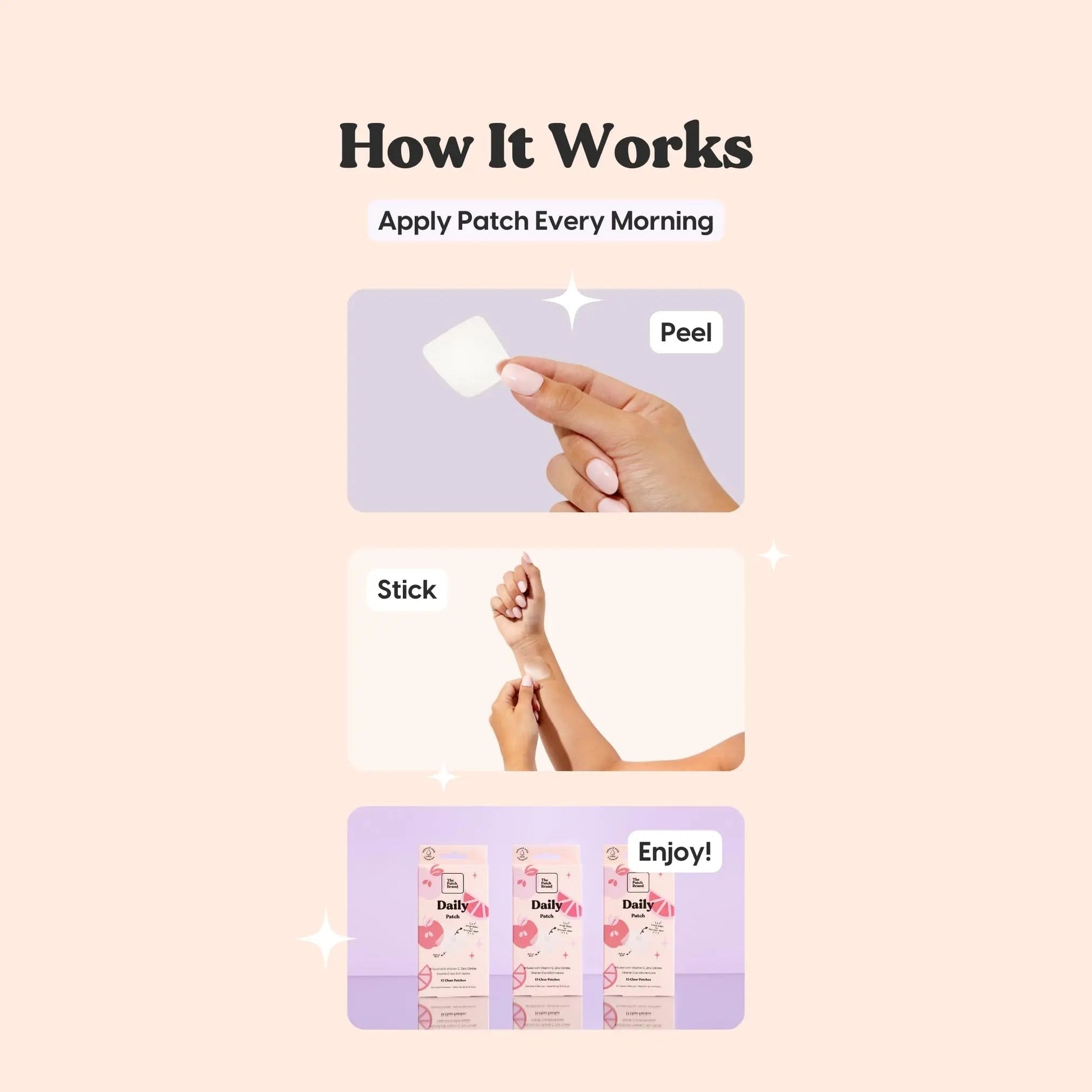 The Patch Brand Daily Support Patches | Natural Wellness Infused with Vitamin C, Zinc Citrate, Vitamin D, Ginko Biloba and Echinacea The Patch BrandAu supplements
