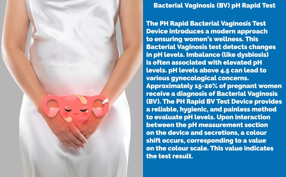 One Step Vaginal pH Bacterial Vaginosis Test Kit, 5 Test Kits, BV, Yeast Infection, Feminine Vaginal Health One StepAu supplements