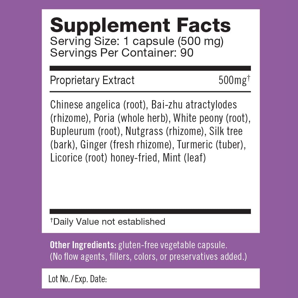 Herbalogic - Decompress MX Herb Capsules - Maximum Stress & Tension Relief - Reduces Anger & Moodiness, Positive Mood Support - Based on the Traditional Chinese Formula Xiao Yao San - 90 Cap Count HerbalogicAu supplements