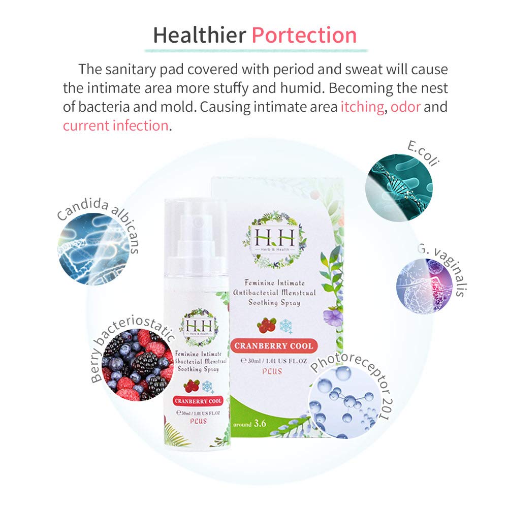 HH Herb&Health Feminine Deodorant Spray - Natural Essential Oil Intimate Soothing Mist - Spray PLUS HH Herb & HealthAu supplements