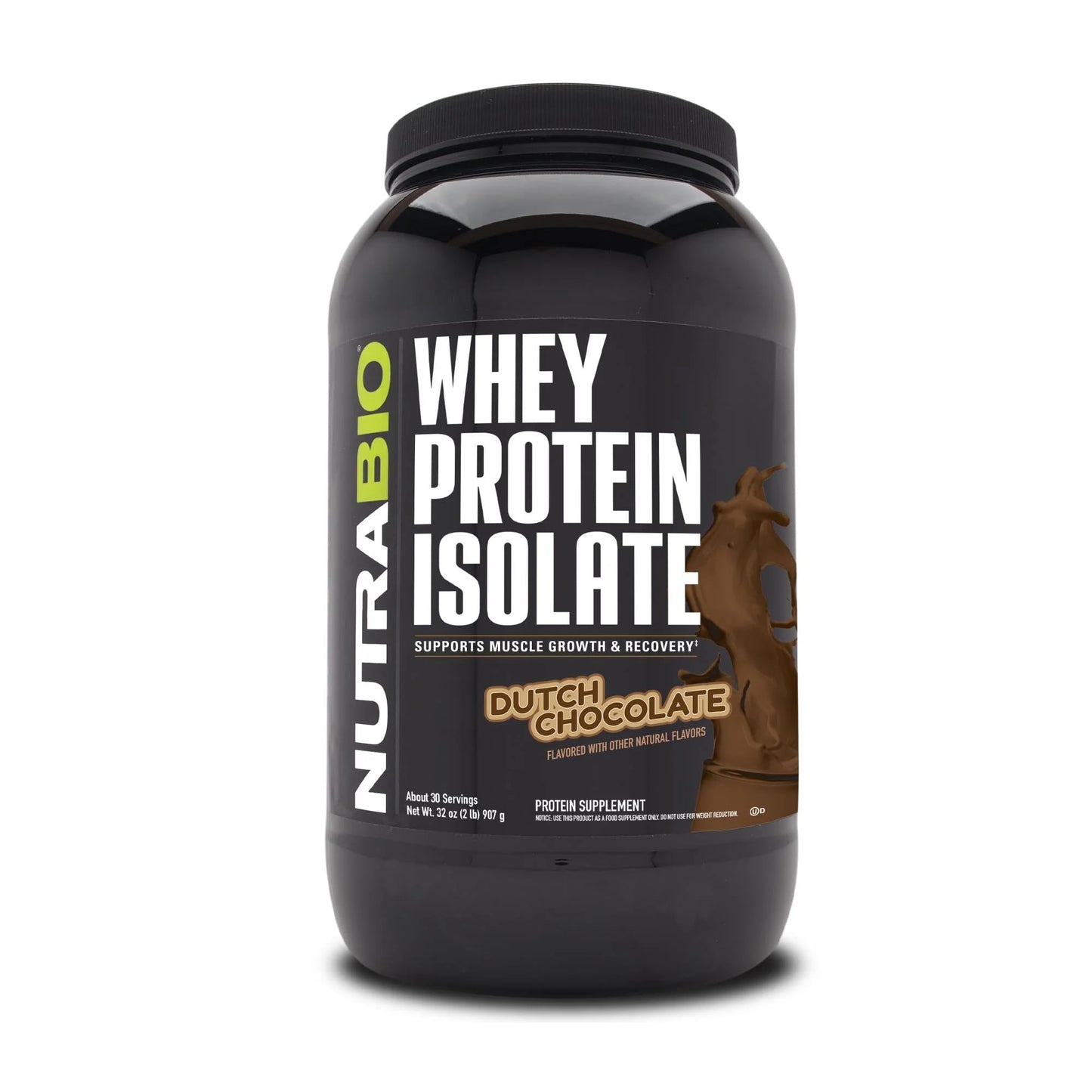 NutraBio Whey Protein Isolate Supplement – 25g of Protein Per Scoop with Complete NutraBioUS supplements