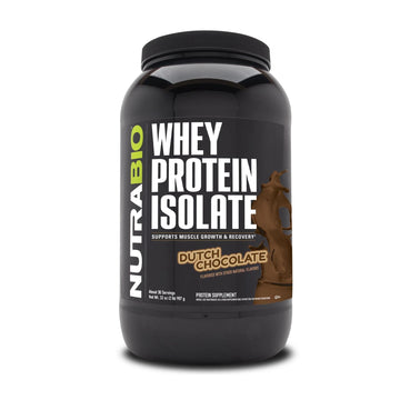 NutraBio Whey Protein Isolate Supplement – 25g of Protein Per Scoop with Complete NutraBioAu supplements