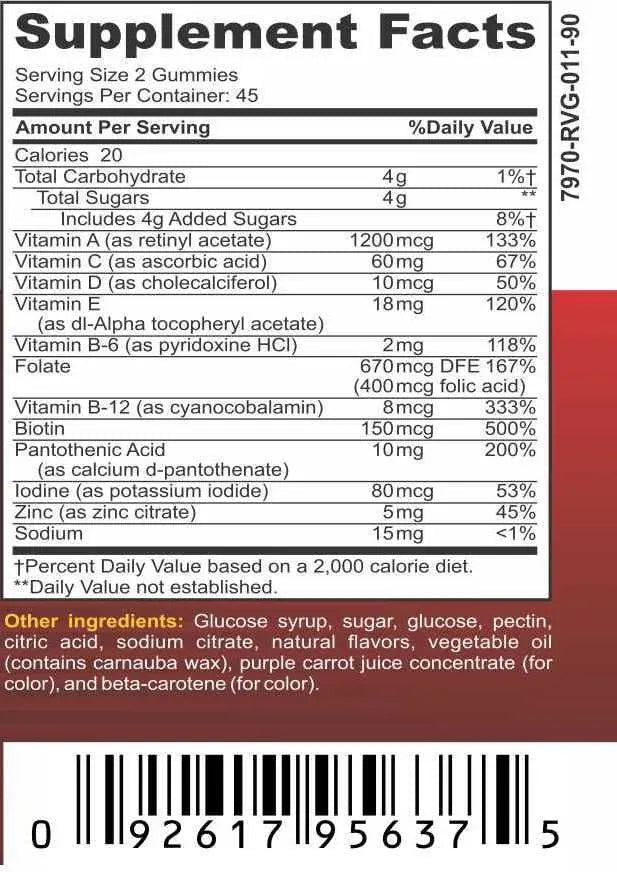 Bariatric Expert Multivitamin Gummies – Fast-Melting Dietary Supplement for Adults Post-Gastric Sleeve and Bypass, Nutritionist Recommended, 90 Count Bariatric Food ExpertAu supplements