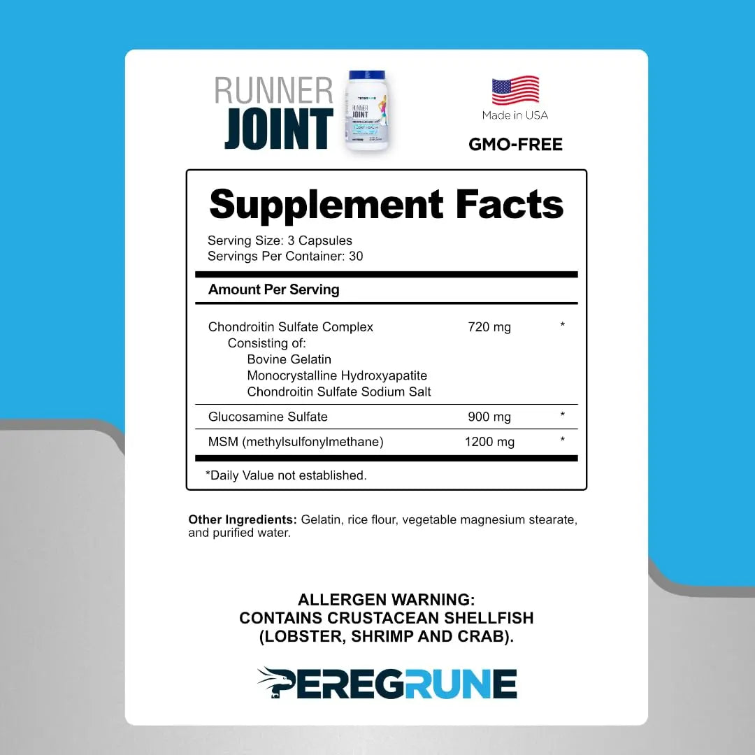 PEREGRUNE Runner Multivitamin & Joint Support Supplement | Antioxidants, Complete B-Complex & Probiotics to Support Energy PEREGRUNEAu supplements