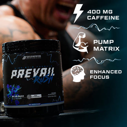 Cutler Nutrition High Stim Pre Workout Powder Prevail Rush Preworkout for Men & Women Cutler NutritionUS supplements