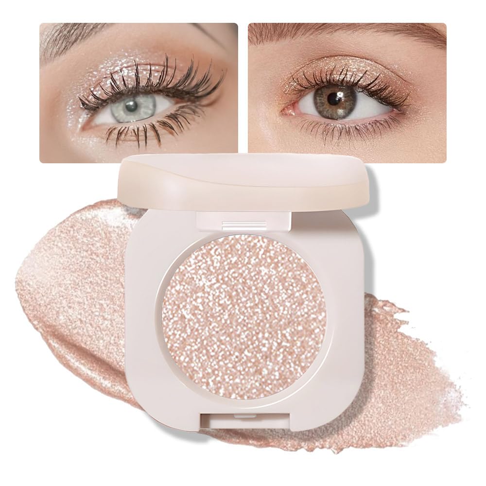FeiCuiYun Glitter Shimmer Sparkle Eye Shadow Palette Makeup for Older Women, Pearl White Silver Glitter Shimmer Metallic Holographic Iridescent Cream Iridescent Single Monochrome Eyeshadow Makeup, 11 FeiCuiYunAu supplements